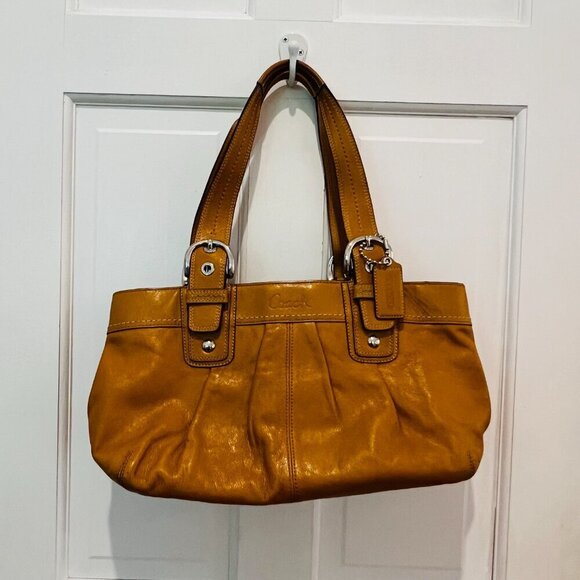 Gorgeous Y2K 2000 Hobo Leather Vintage Coach Shoulder Bag - Picture 1 of 16